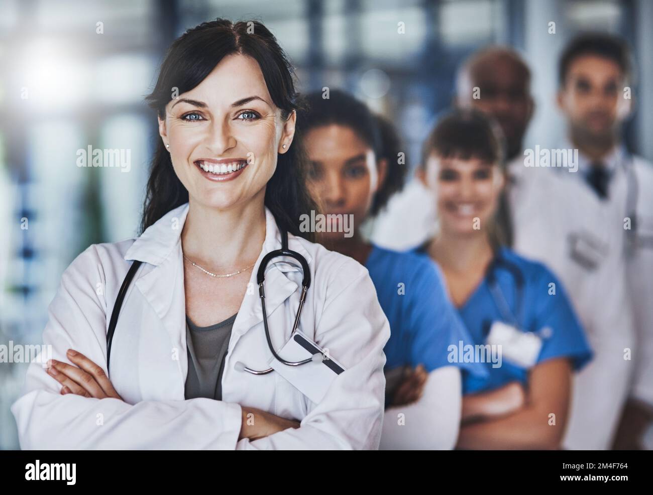 The medical team your health deserves. Portrait of a diverse team of