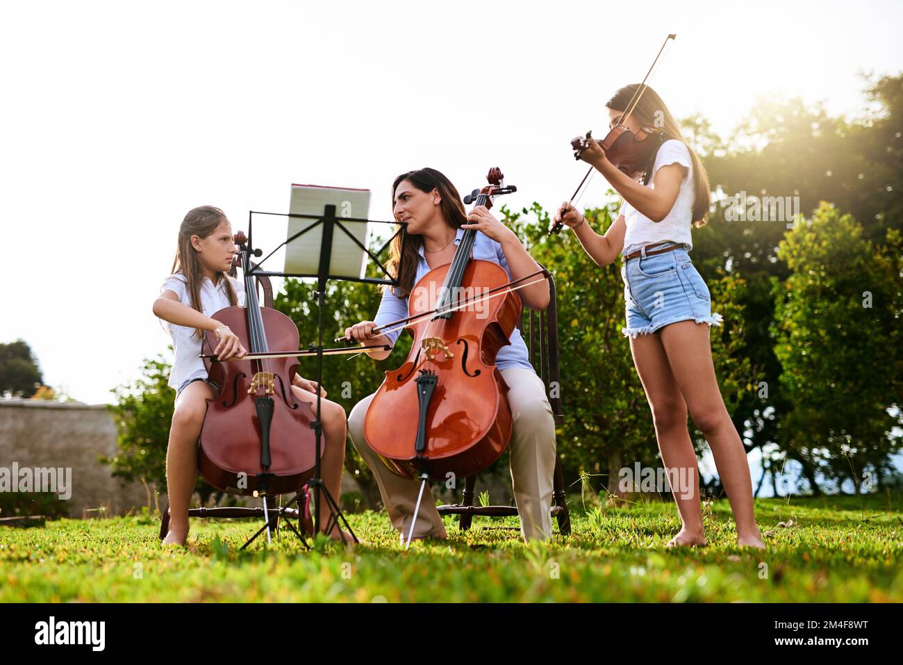What a great way to spend quality time with the kids. a cheerful young