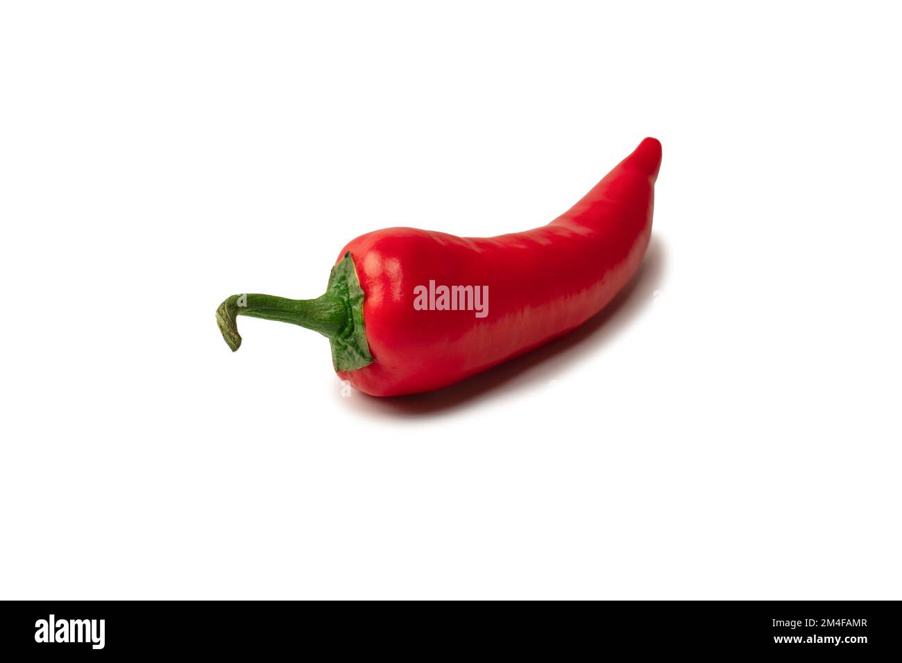 Red hot chili pepper isolated on a white background Stock Photo - Alamy