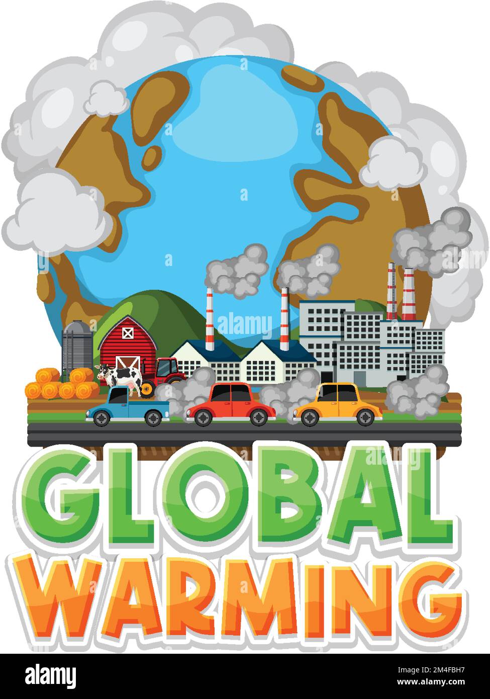 Global warming vector concept illustration Stock Vector Image & Art - Alamy