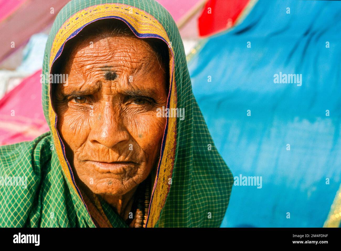 Indian woman wearing a veil hi-res stock photography and images - Alamy