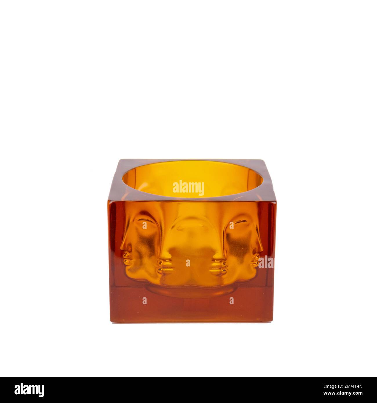 decorative object amber resin figure isolated on white background Stock ...