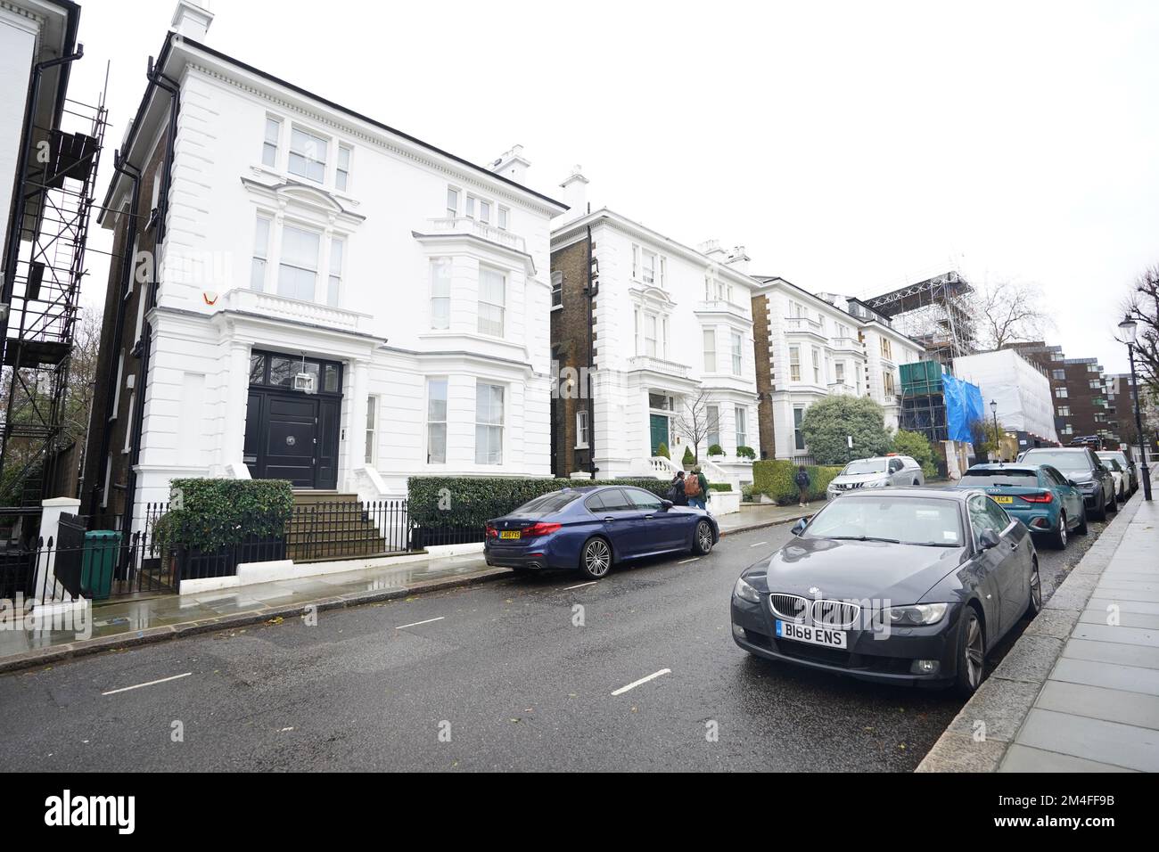 A view of Phillimore Gardens in the London borough of Kensington which