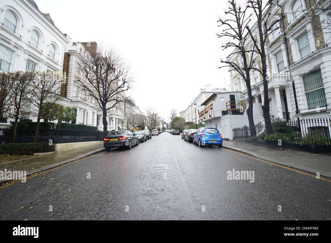 A view of Phillimore Gardens in the London borough of Kensington which