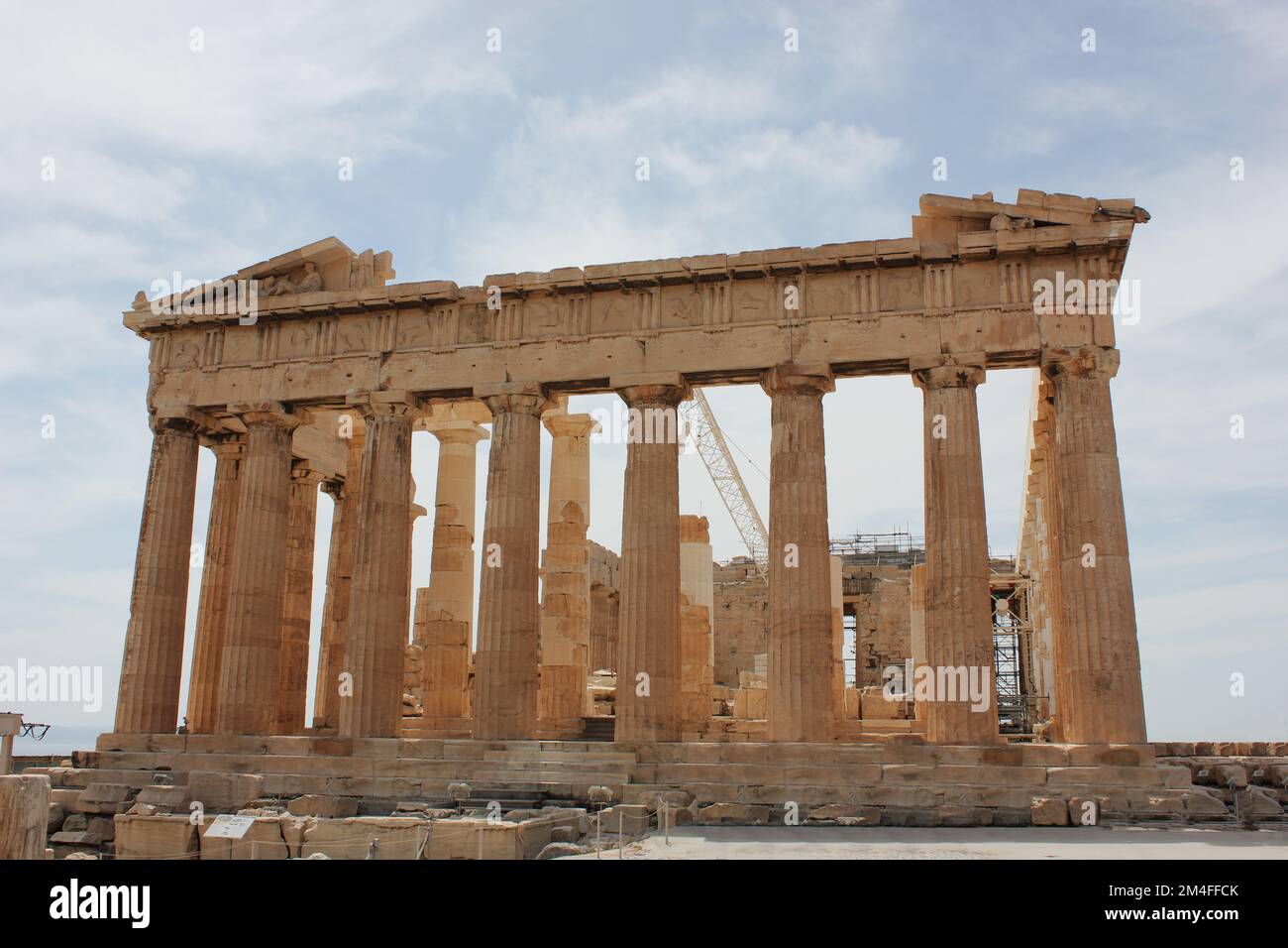 Parthenon temple, Acropolis in Athens, Greece Stock Photo