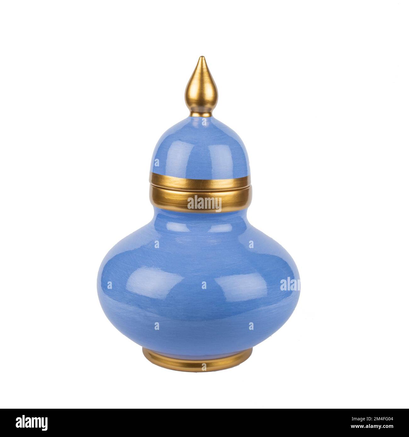 colorful decorative ceramic vase isolated on white Stock Photo - Alamy