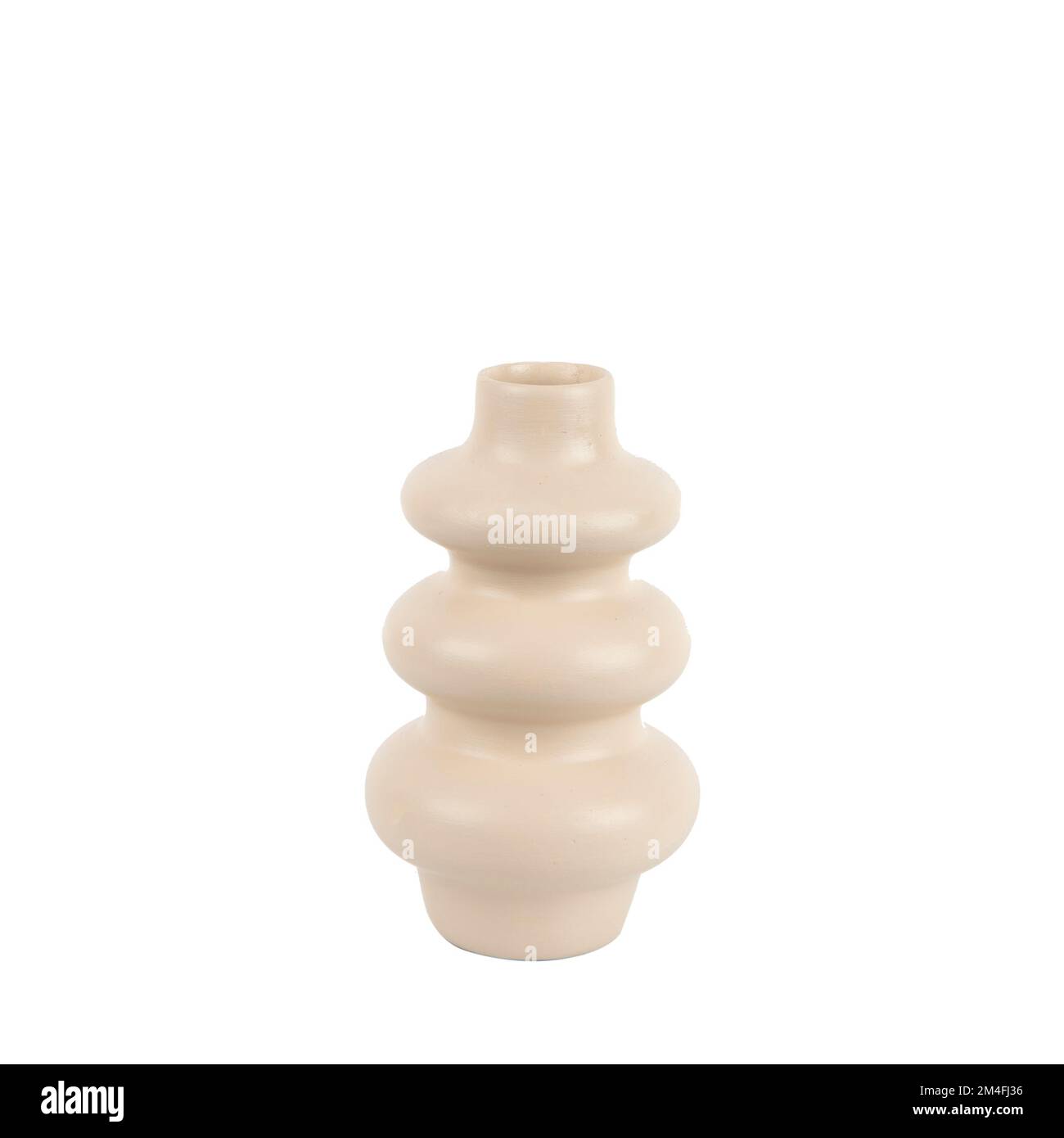 trendy design decorative ceramic vase isolated on white background ...