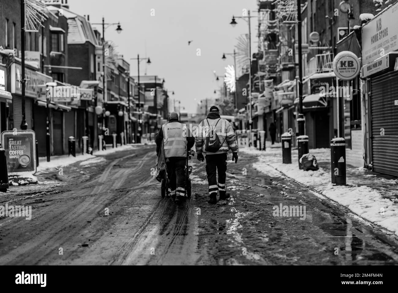 London in Winter The City Islington and Shoreditch Stock Photo Alamy