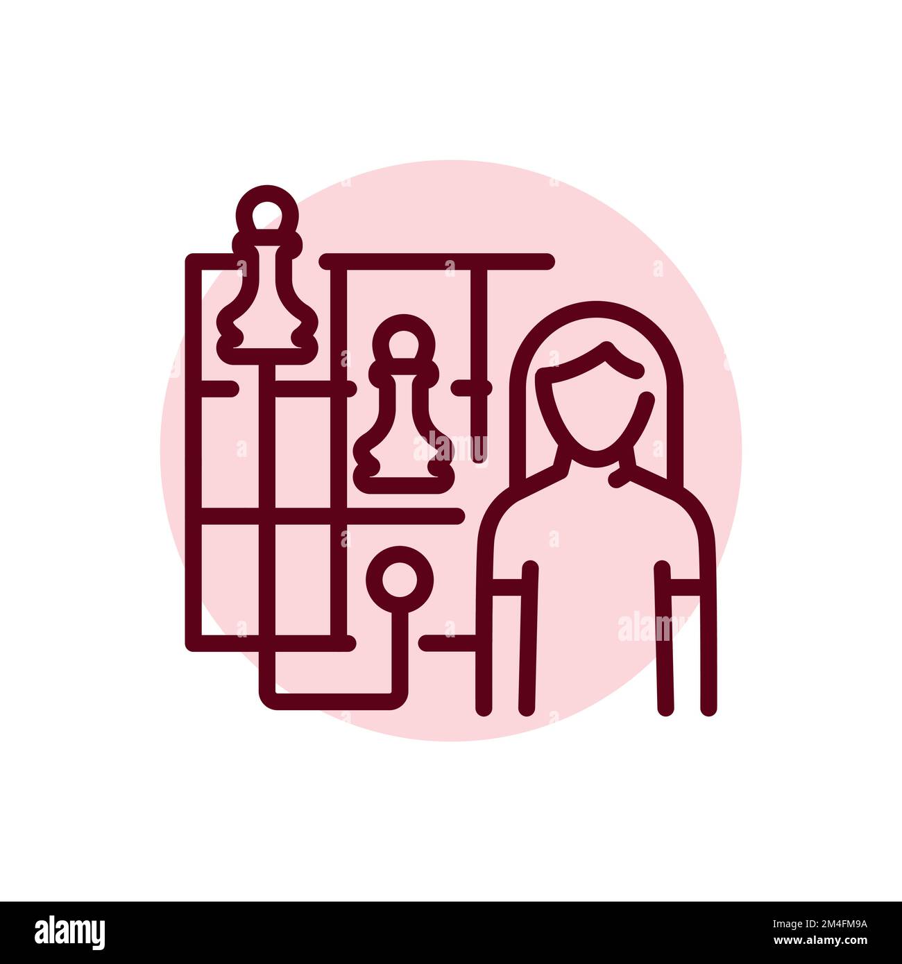 Children learning chess Stock Vector Images - Alamy