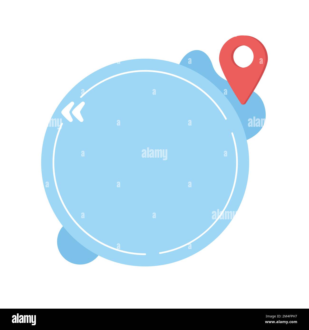 Round quote textbox with flat objects Stock Vector Image & Art - Alamy