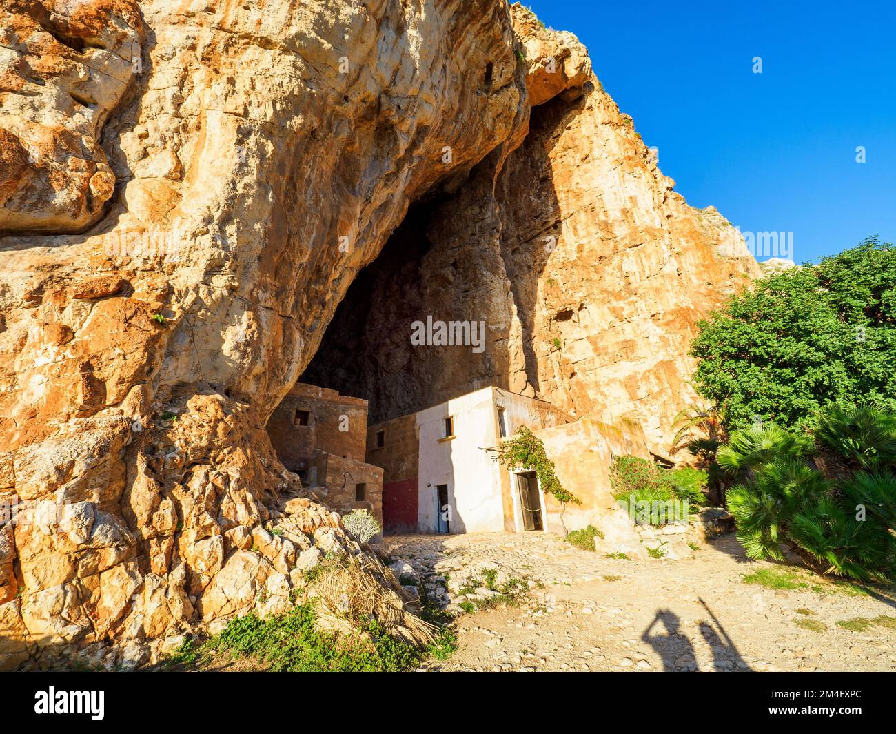 Openair museum at the Scurati Caves or “Grotta Mangiapane” an ancient