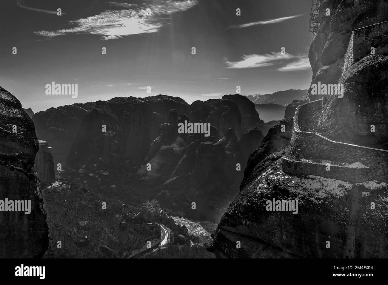 Scenic shot sky clouds Black and White Stock Photos & Images - Alamy