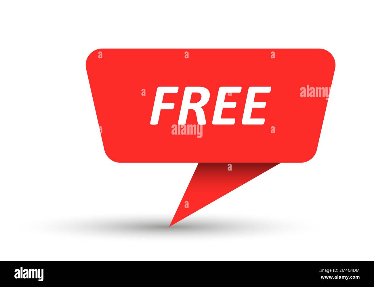 FREE. Vector banner, pointer, sticker, label or speech bubble. Template for websites, applications and creative ideas. Vector design Stock Vector