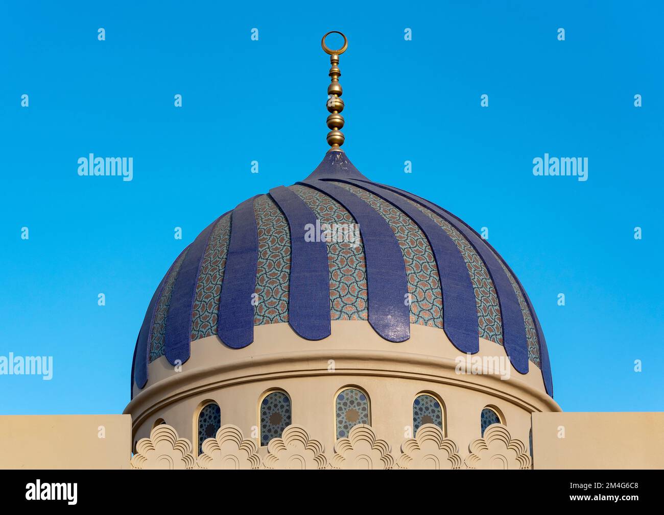 Architectural detail, Al Qurum Mosque, Muscat, Oman Stock Photo