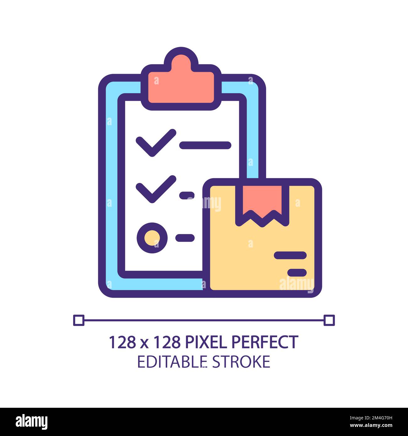 Delivery plan pixel perfect RGB color icon Stock Vector