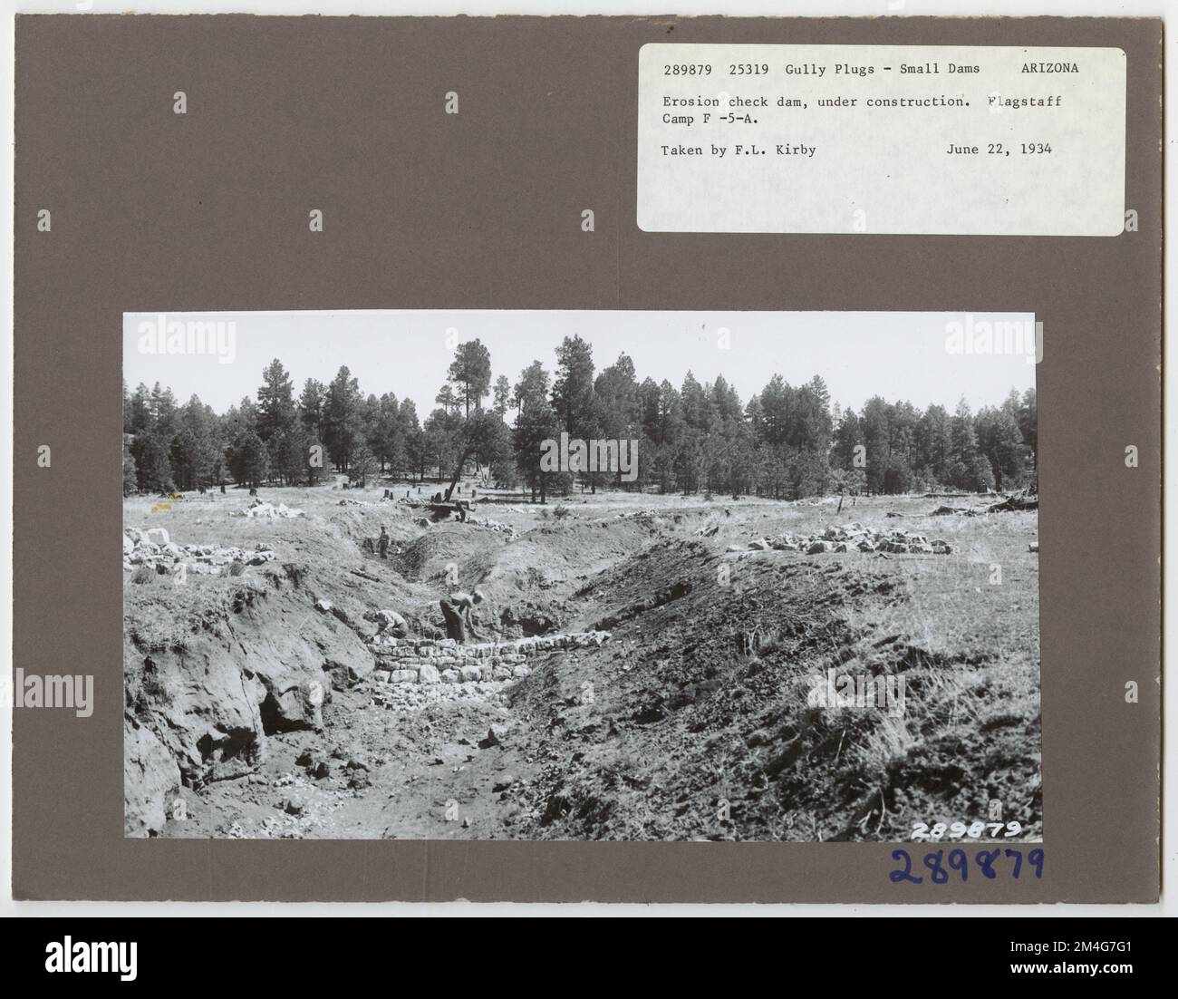 Erosion Control: Gully Plug - Arizona. Photographs Relating to National ...