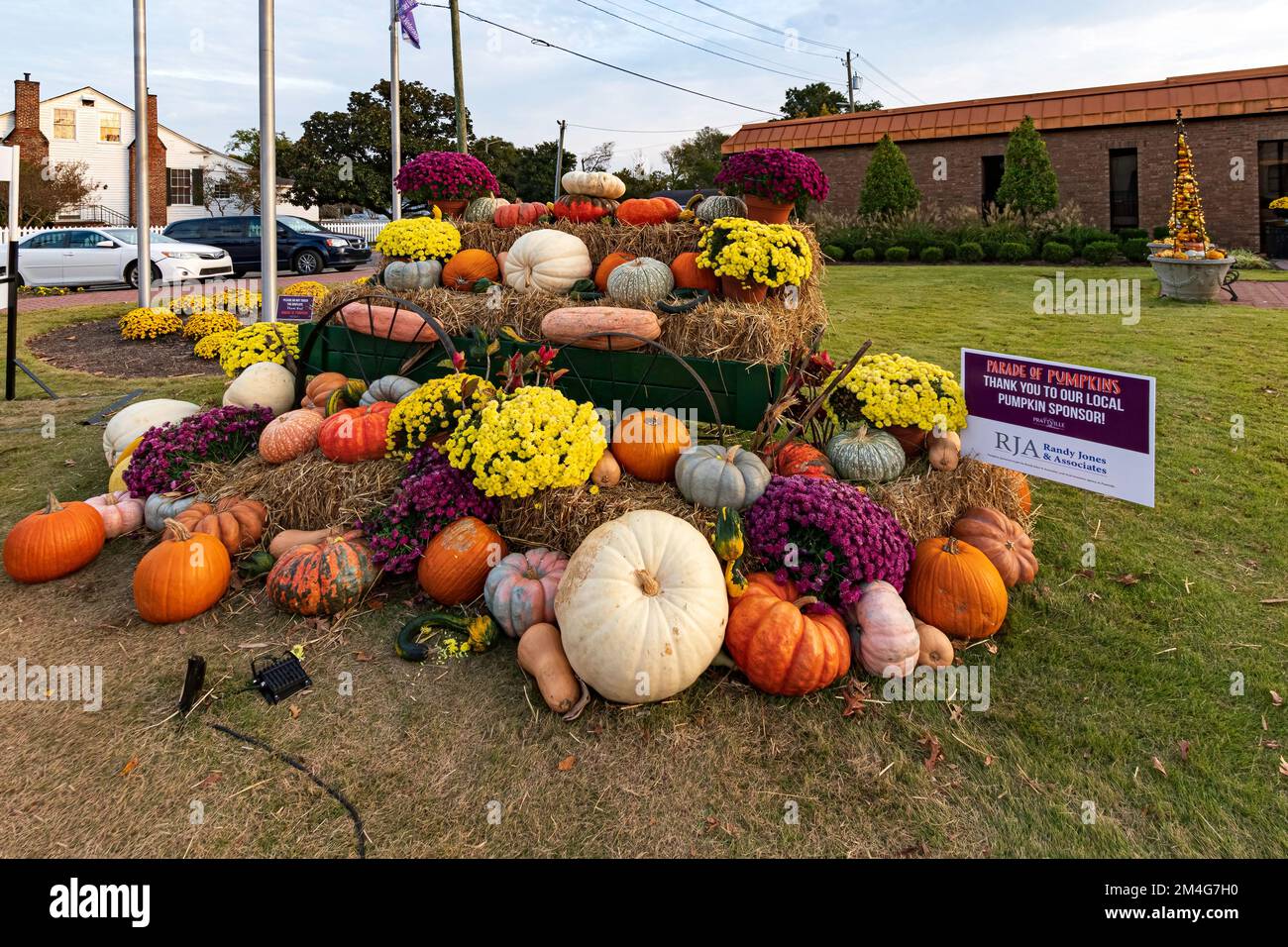 Prattville, Alabama, USAOct. 28, 2022 Display of pumpkins and
