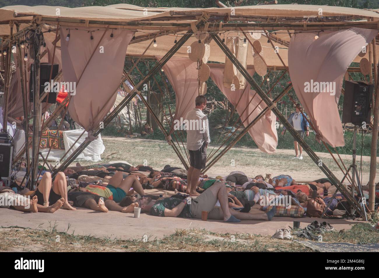 Pattaya, Thailand December 19, 2022 Festival Wonderfruit, celebrating