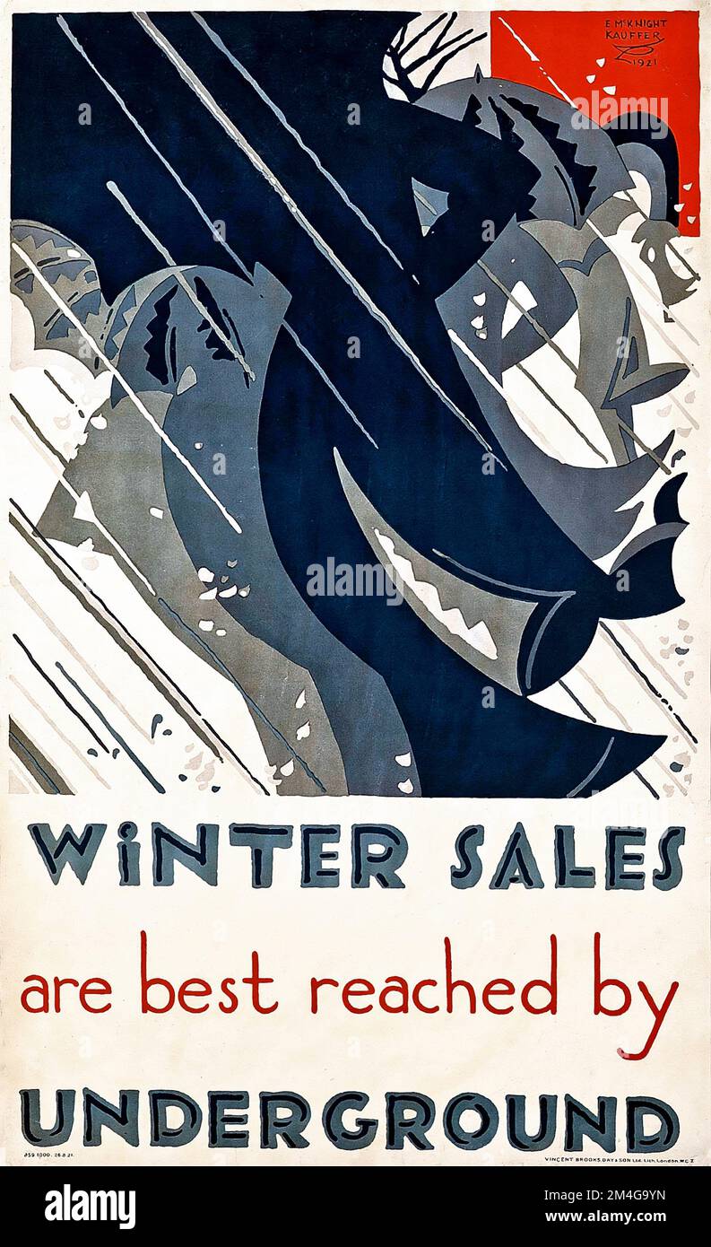 London Underground poster Edward McKnight Kauffer