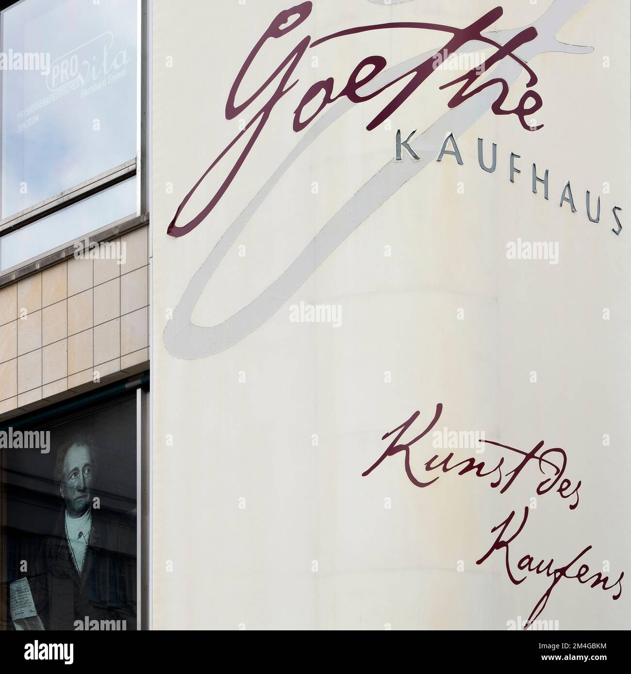 Goethe Kaufhaus, shopping centre in Weimar, Germany, Thueringen, Weimar Stock Photo