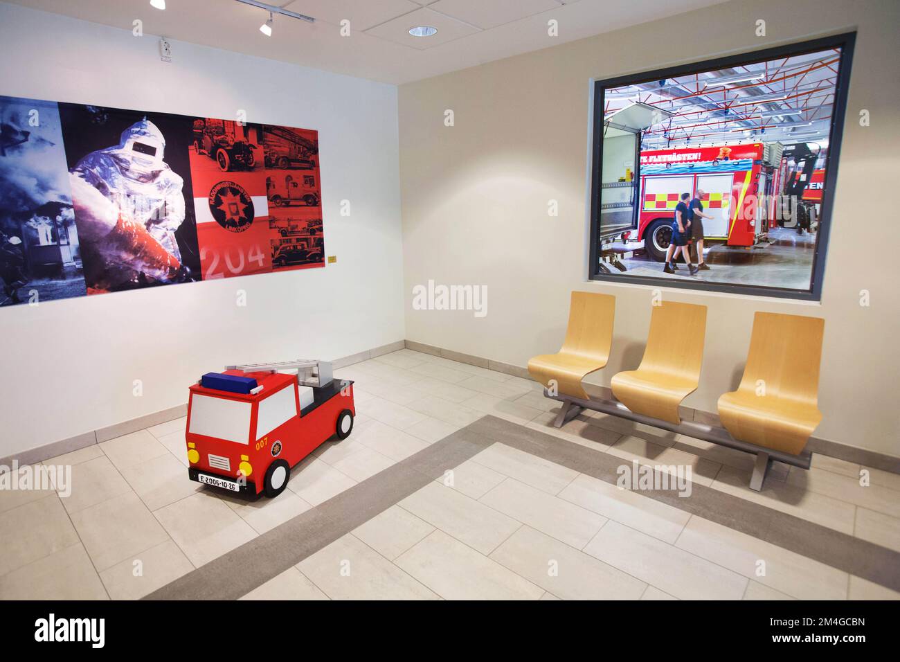 A fire station. Stock Photo