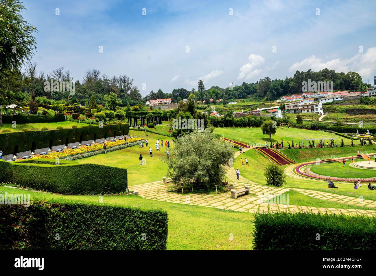 Karnataka Siri Horticulture Garden, Ooty, Udhagamandalam, Tamil Nadu, India Stock Photo