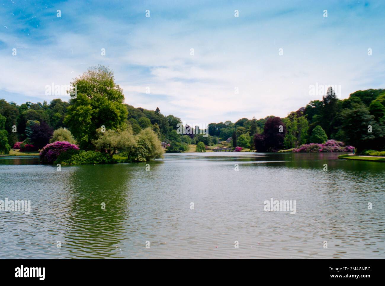 Stourhead.  A National Trust Property in Wiltshire, shot on film in the 1990's. Stock Photo