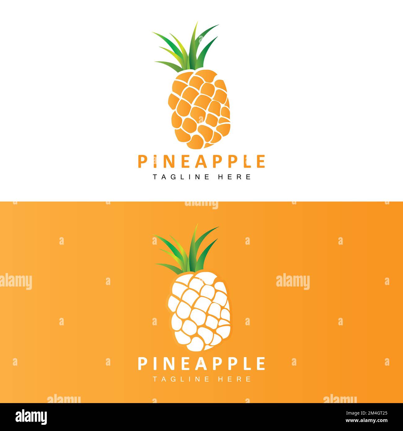 Pineapple Logo Design, Fresh Fruit Vector, Plantation Illustration ...