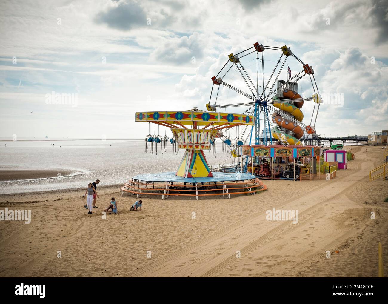 Amusement Rides Cleethorpes Beach North East Lincolnshire England Amusement Rides Cleethorpes Beach North East Lincolnshire England
