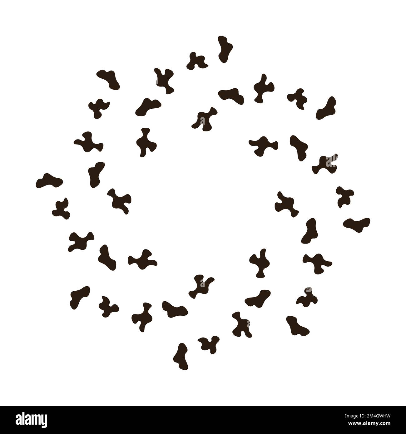 dalmatian-black-spots-in-form-of-frame-with-space-stock-vector-image