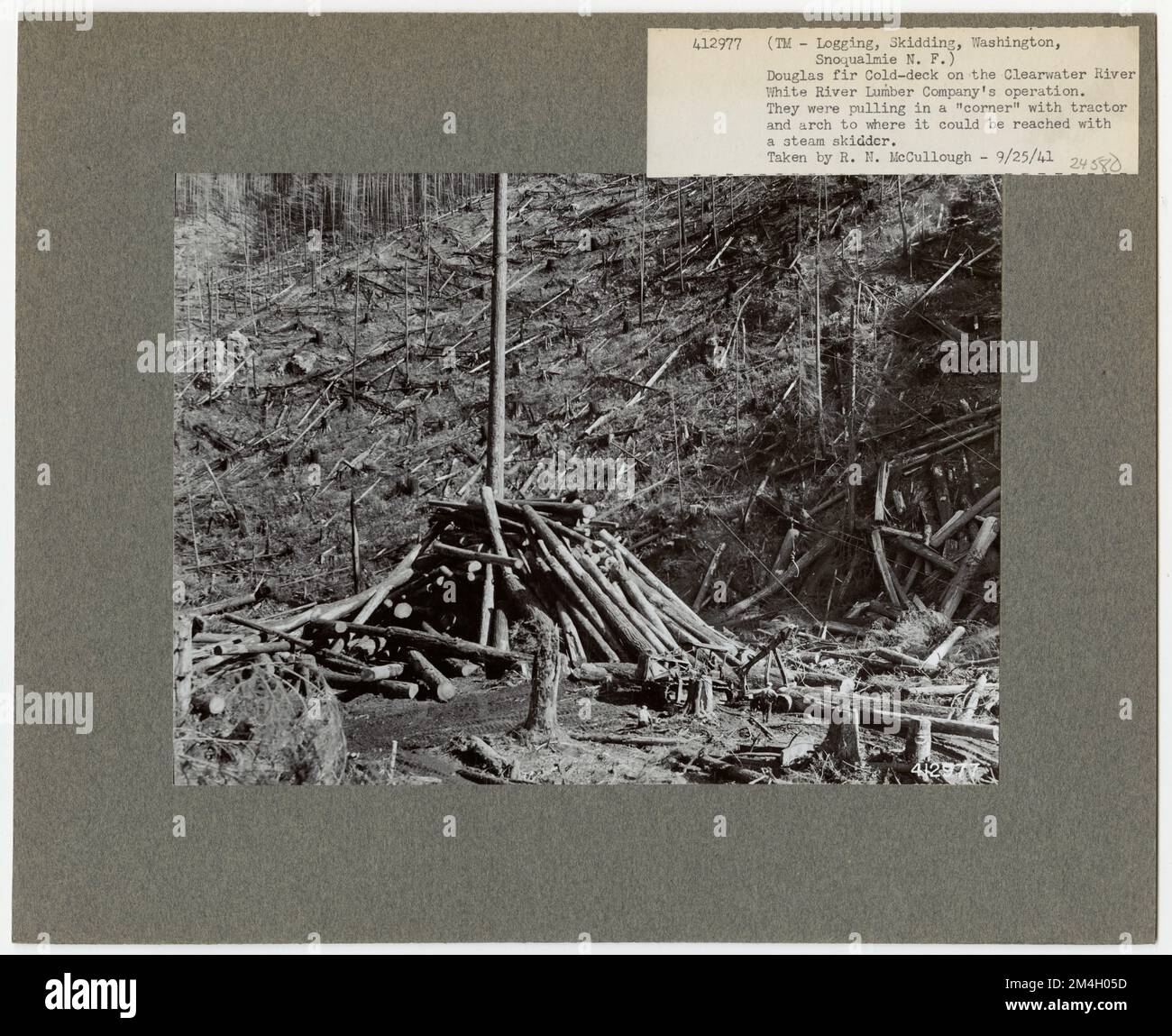 Logging: High Lead Log Skidding - Washington. Photographs Relating to ...