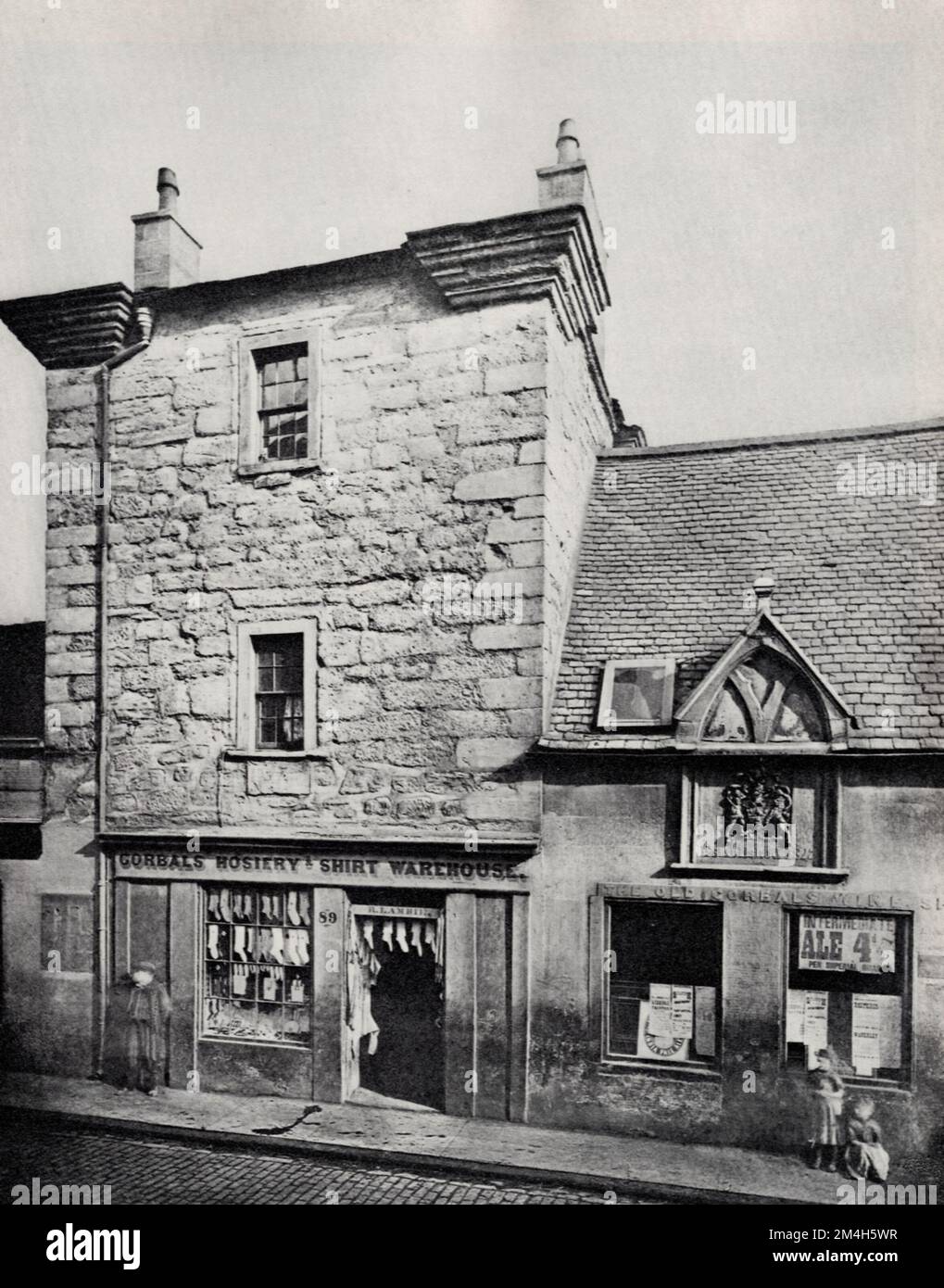 Thomas Annan - Elphinstone Tower, High Street, The Gorbals, Glasgow  (Zeno Fotografie) - 1868 Stock Photo