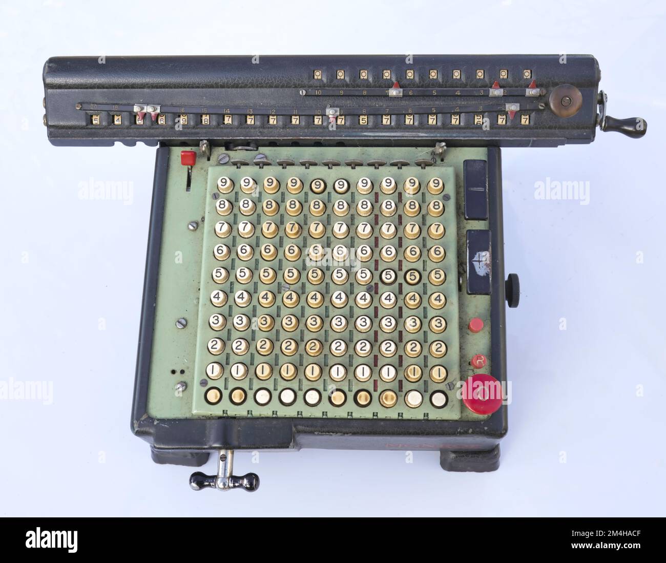 Old adding machine 1950 stock photo alamy