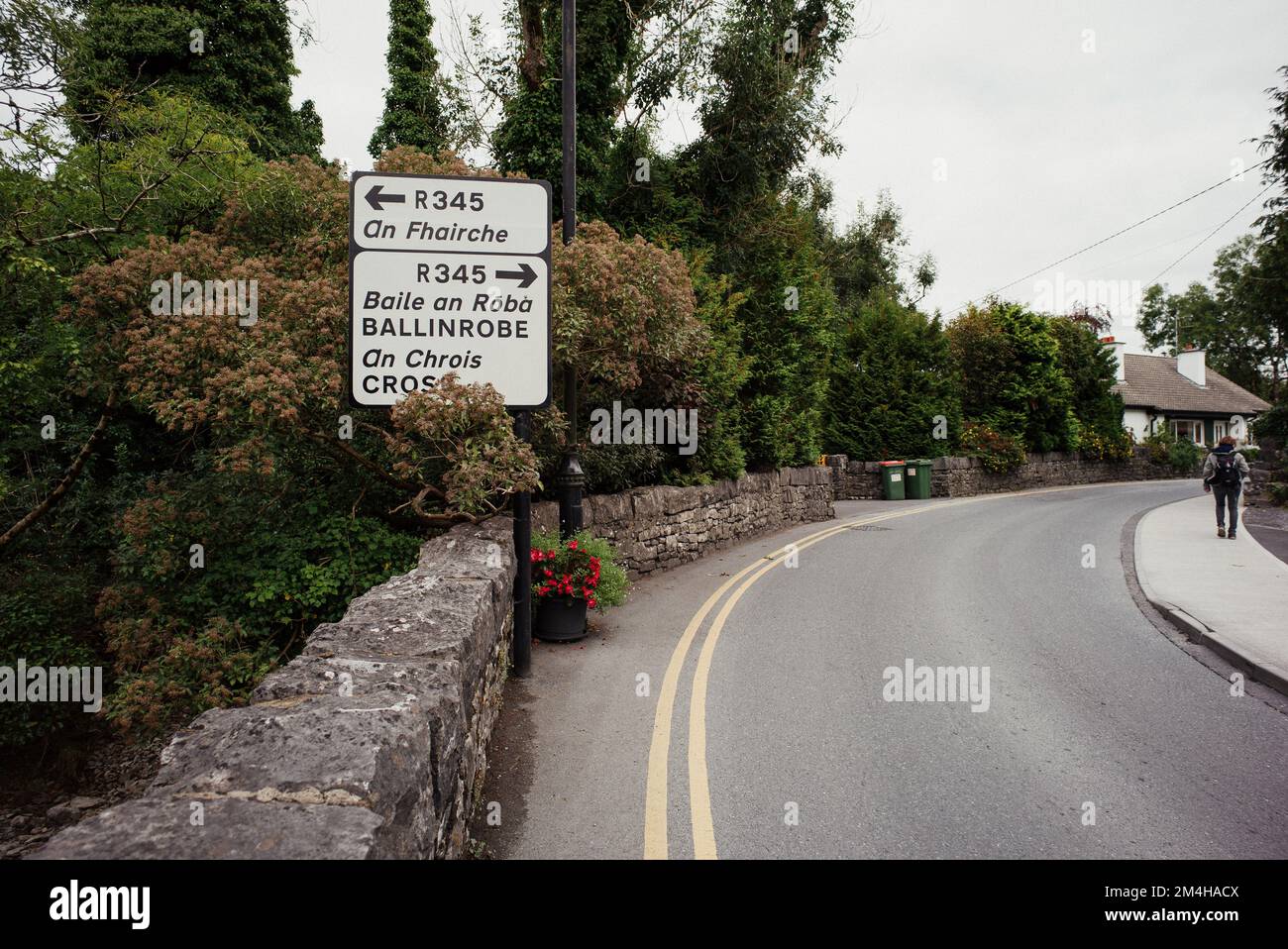 Beautiful cottage city of Cong in Ireland - The quiet man movie location Stock Photo