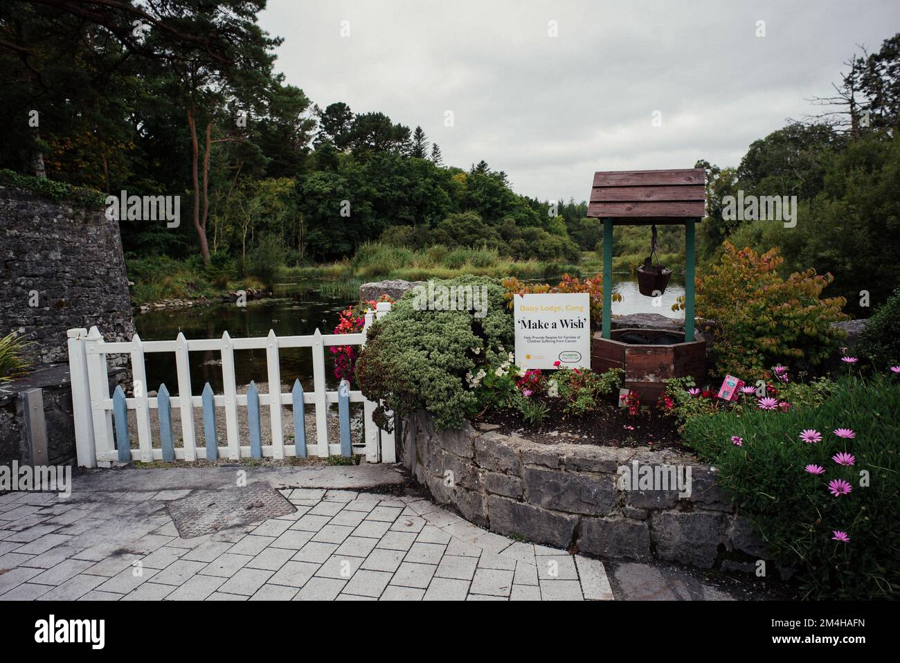 Beautiful cottage city of Cong in Ireland - The quiet man movie location Stock Photo