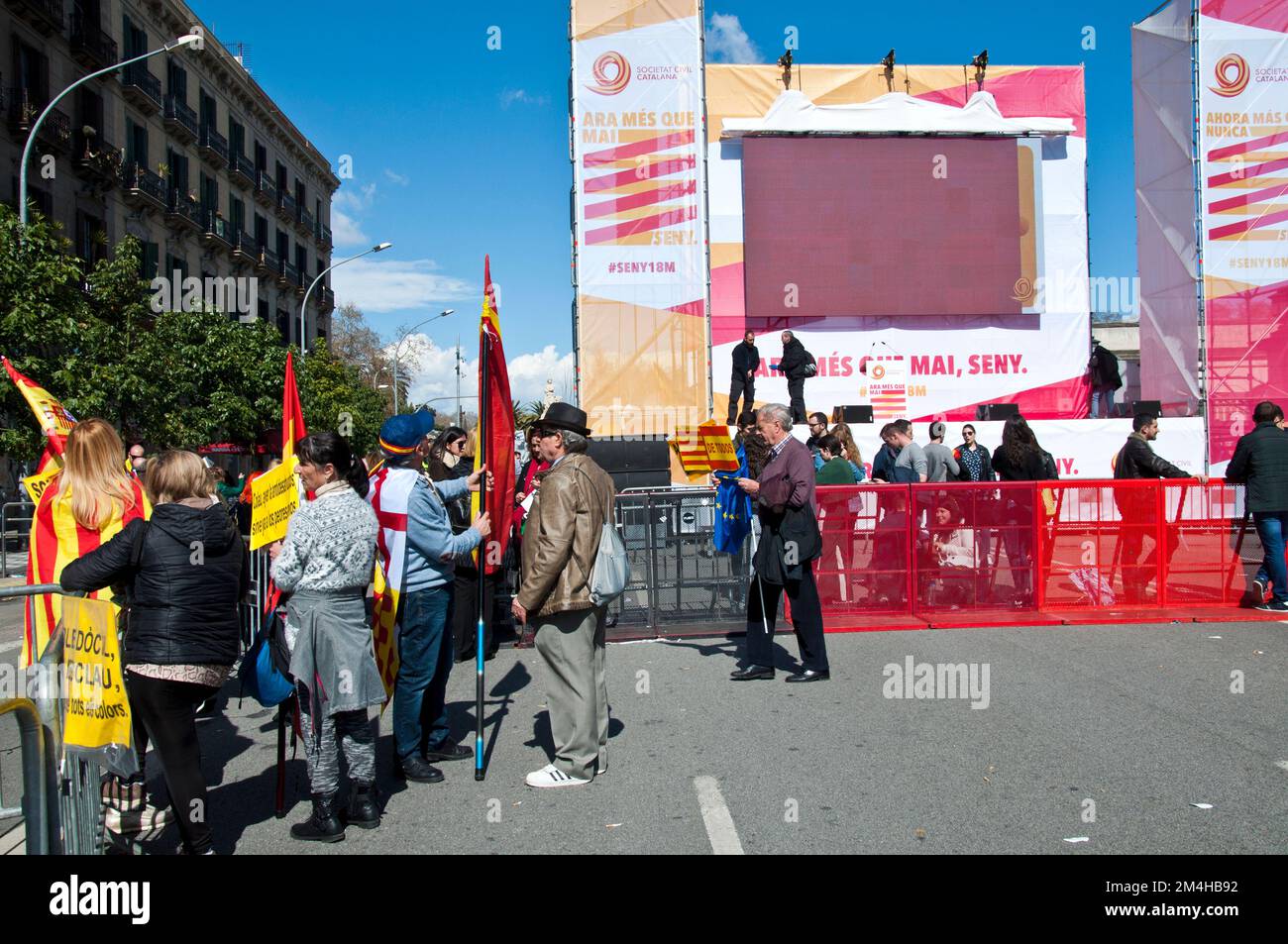 Catalan separatist movement hi-res stock photography and images - Alamy