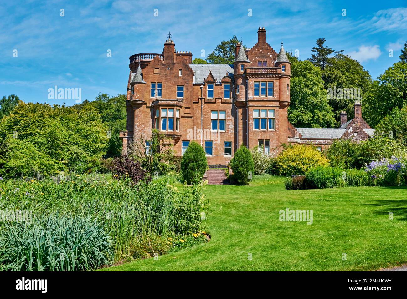 Threave House at Threave Gardens near Castle Douglas, Dumfries and