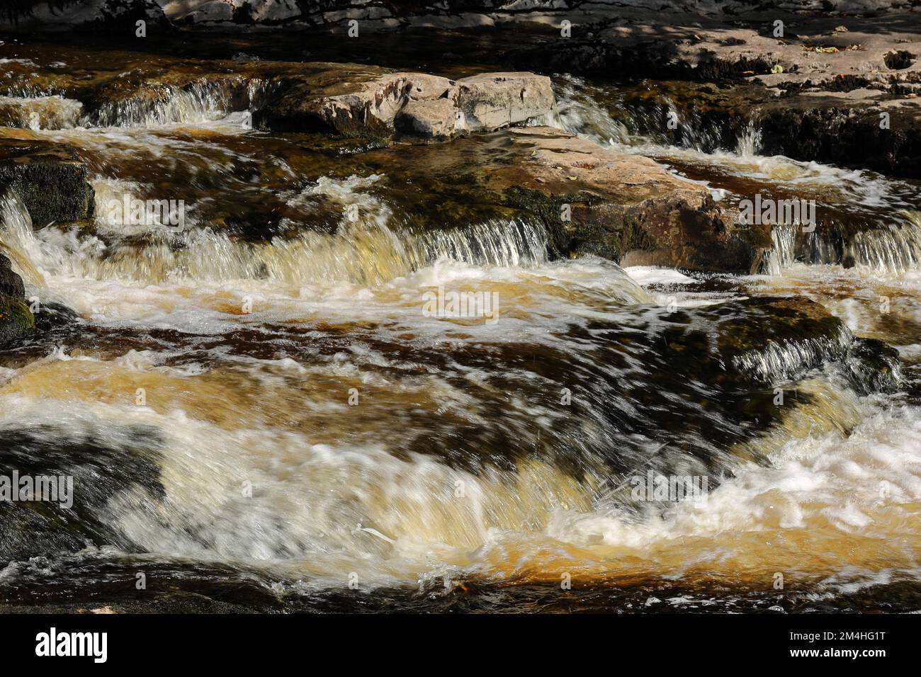 Yorkshire Dales, North Yorkshire, England, UK - Stainforth Force waterfall Stock Photo