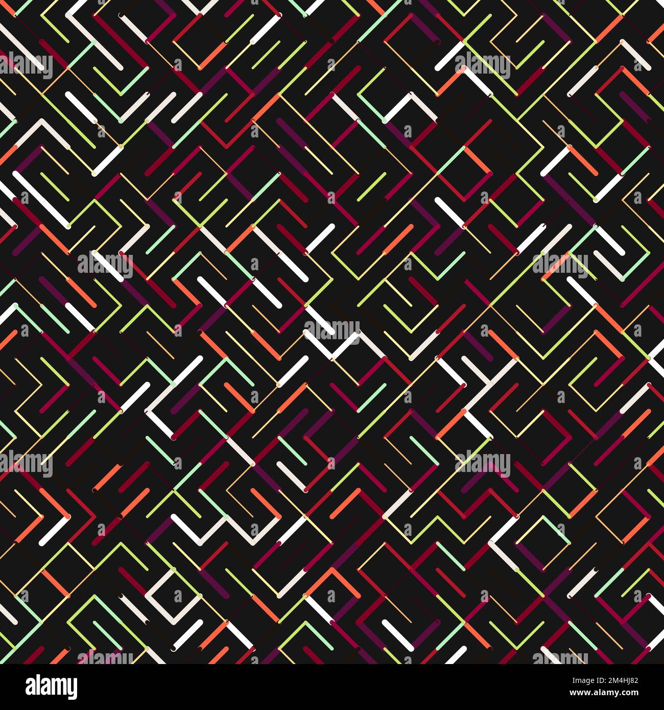 Rotrated Pattern Color rotated lines background generative pattern illustration Stock ...