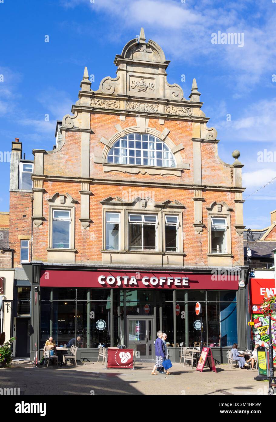 Harrogate Yorkshire Costa Coffee uk shop front facade Beulah street
