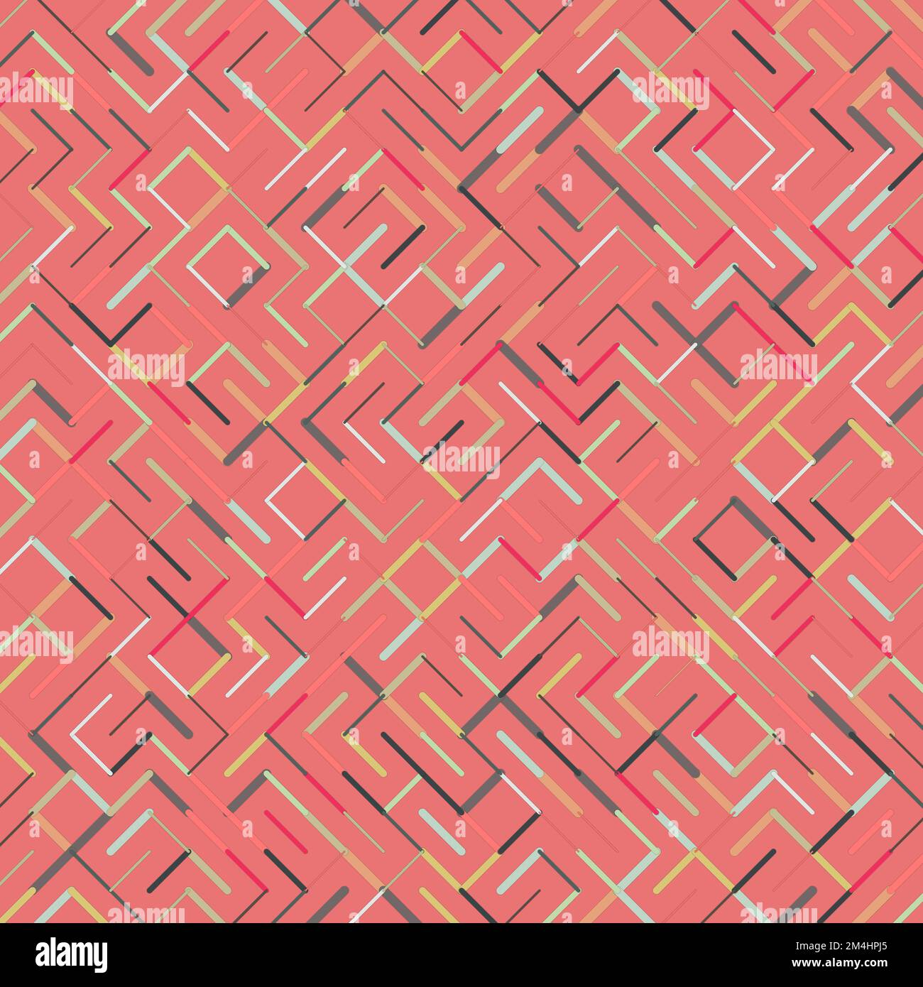 Rotrated Pattern Color rotated lines background generative pattern illustration Stock ...