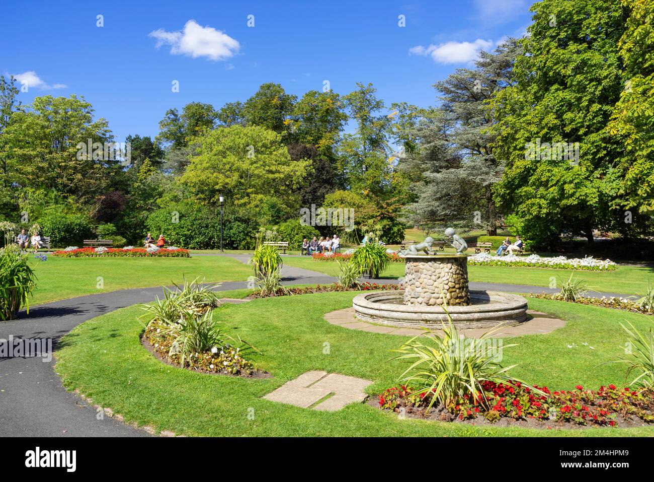 Harrogate Yorkshire Cherub Fountain sculpture by John Robinson in the