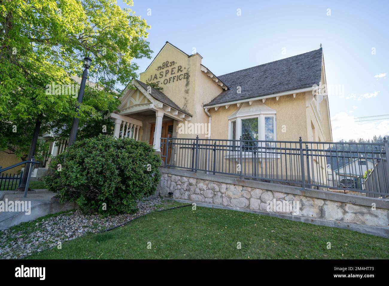 Jasper, Alberta, Canada July 12, 2022 The historic Jasper post office building in downtown