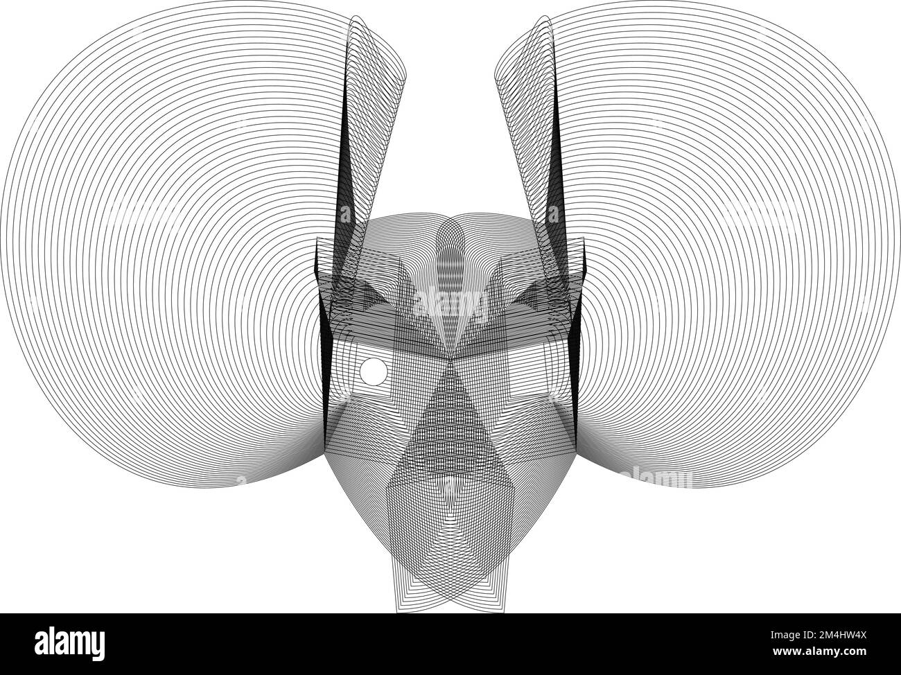 Complex Geometric Form A complex geometric patterns form isolated on a white background Stock ...