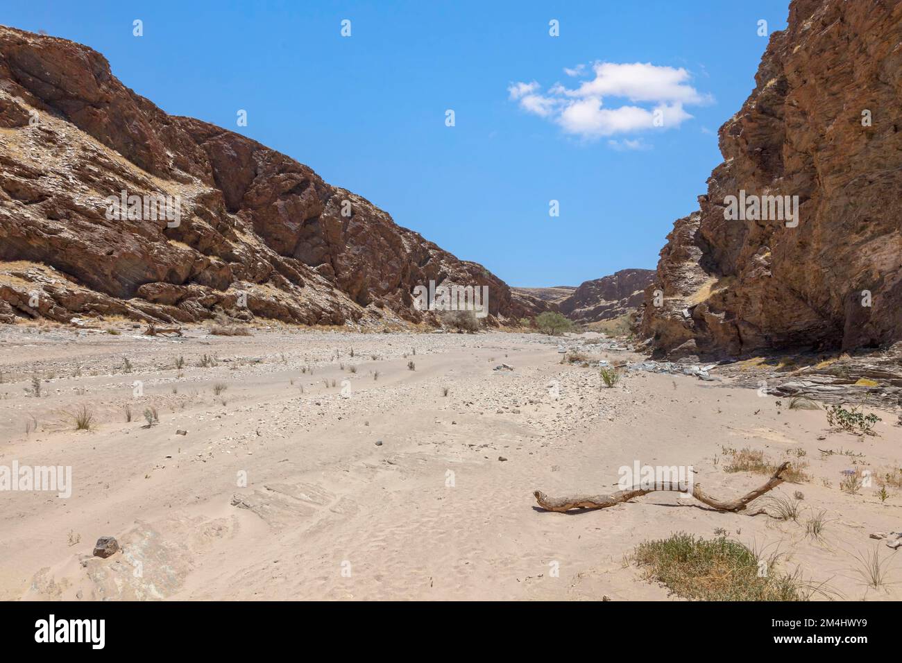 Kuiseb River, on the road on the C14, Namib-Naukluft Park, Namibia Stock Photo