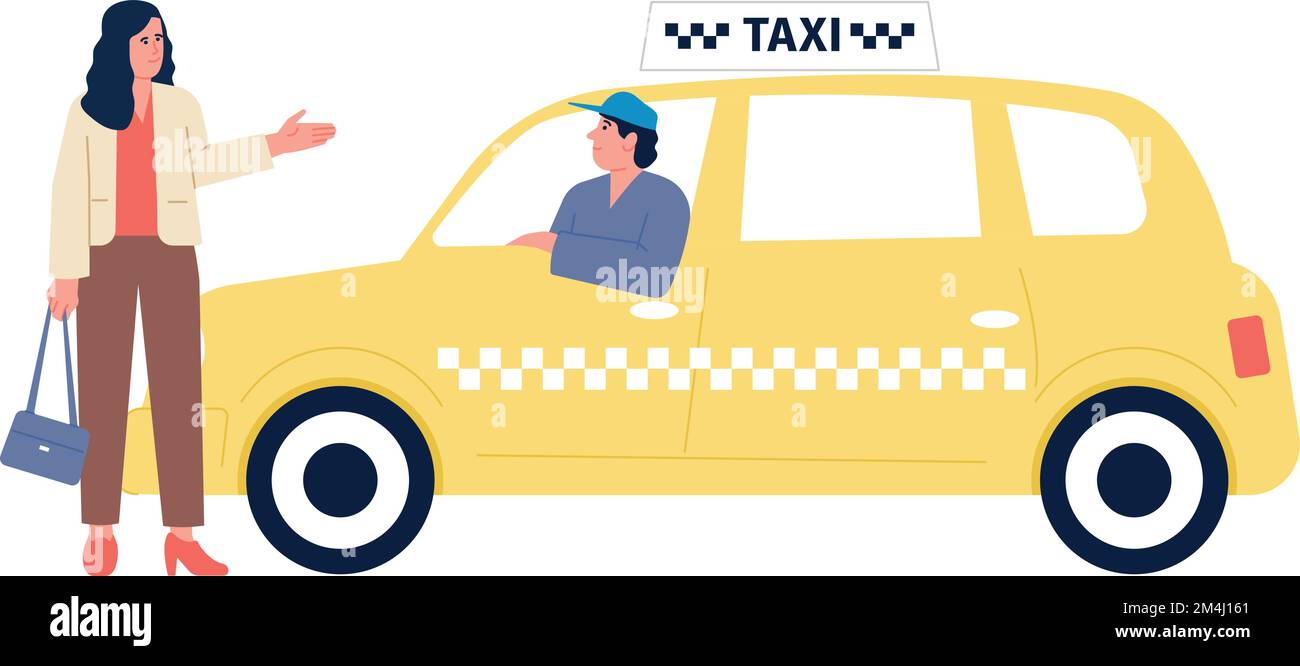 Uber driver and passenger Stock Vector Images Alamy