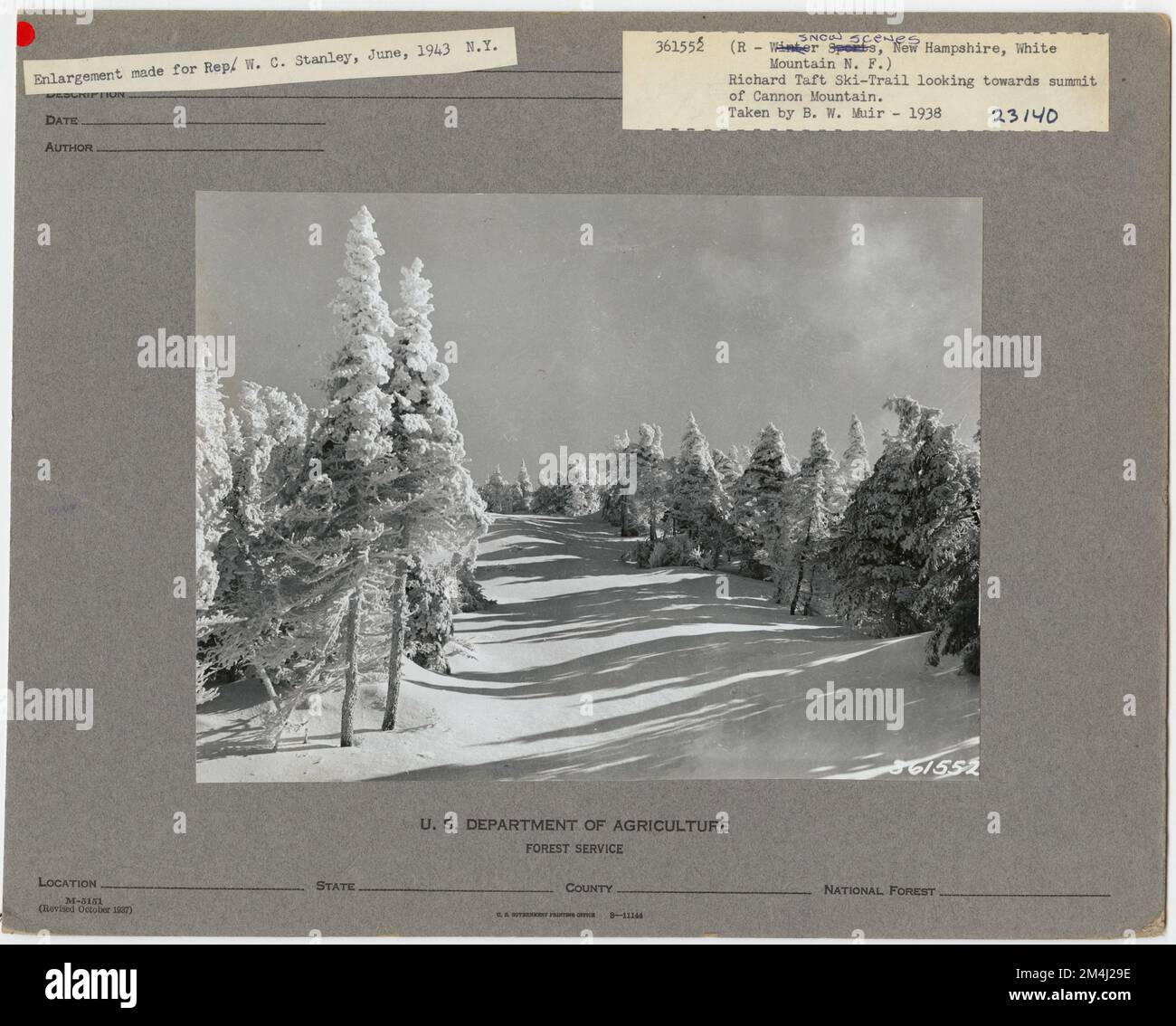 Snow Scenes New Hampshire. Photographs Relating to National Forests, Resource Management