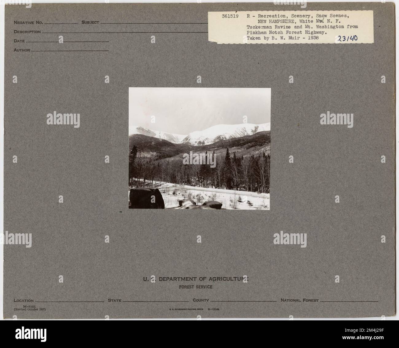 Snow Scenes New Hampshire. Photographs Relating to National Forests, Resource Management