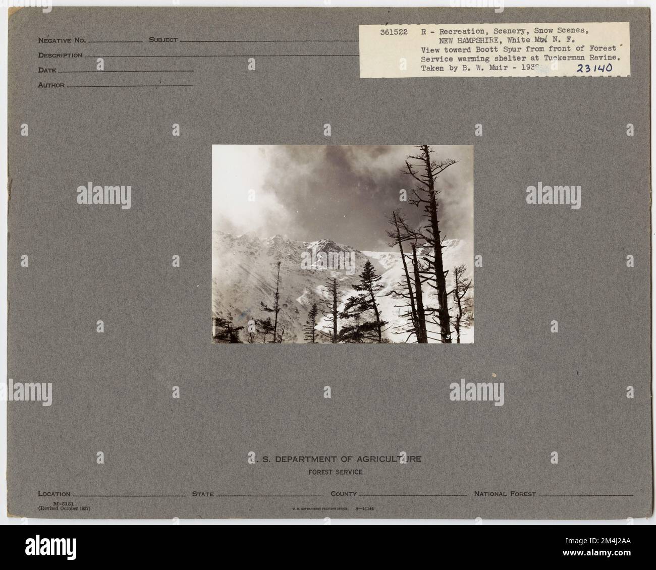Snow Scenes New Hampshire. Photographs Relating to National Forests, Resource Management
