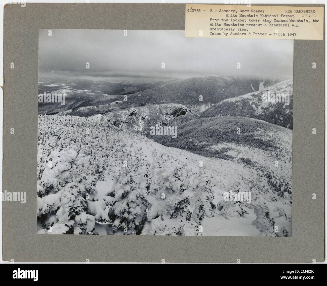 Snow Scenes New Hampshire. Photographs Relating to National Forests, Resource Management